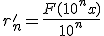r'_n=\frac{F(10^nx)}{10^n}